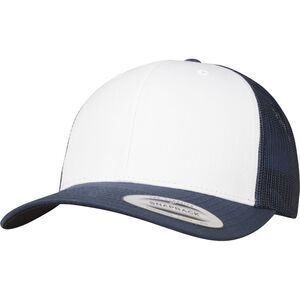 Flexfit By Yupoong Retro Trucker Colored Front Cap / Navy/White/Navy